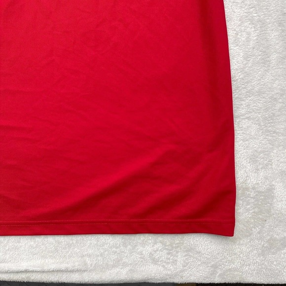 Chic Fil A Polo Shirt Mens Large Red Short Sleeves Work Uniform Team Style Oobe - Picture 2 of 10